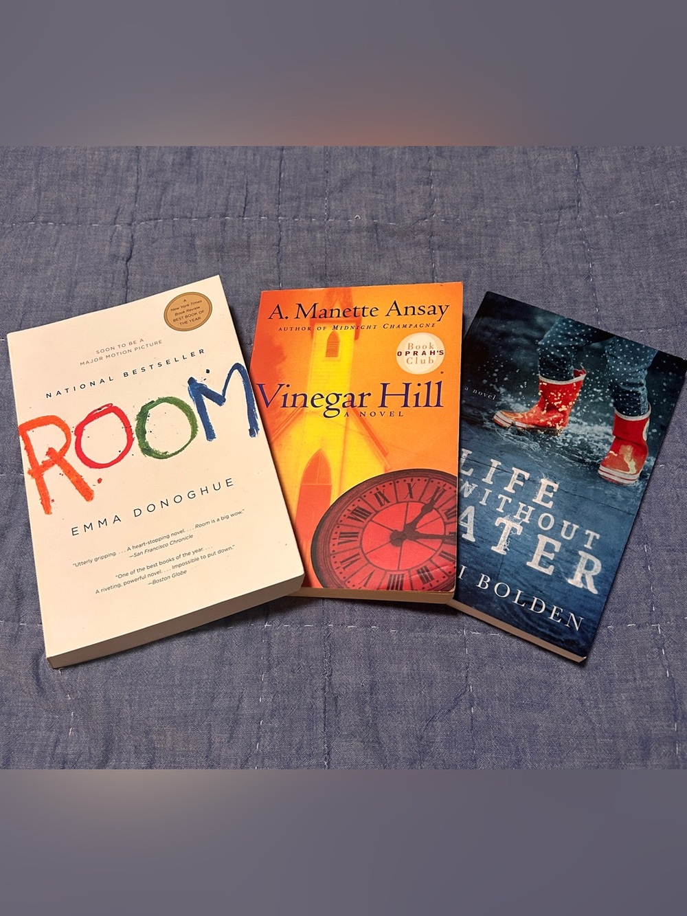 (3) Paperback book bundle, beach read, 3 novels